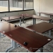Autumn Maple Rolling Modular Training Tables, Grey Legs 48" x30"